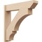Ekena Millwork 7 1/2-in W x 34-in D x 34-in H Balboa Slat Rough Cedar Woodgrain TimberThane Outlooker, Primed Tan OUTUR075X34X34BOA24RCPR - alternate 1